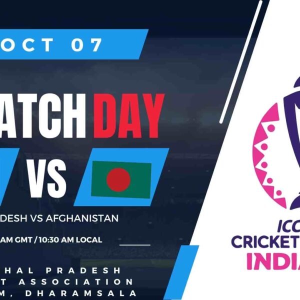 ICC Cricket World Cup, 2023 Match 3 :Afghanistan Vs…